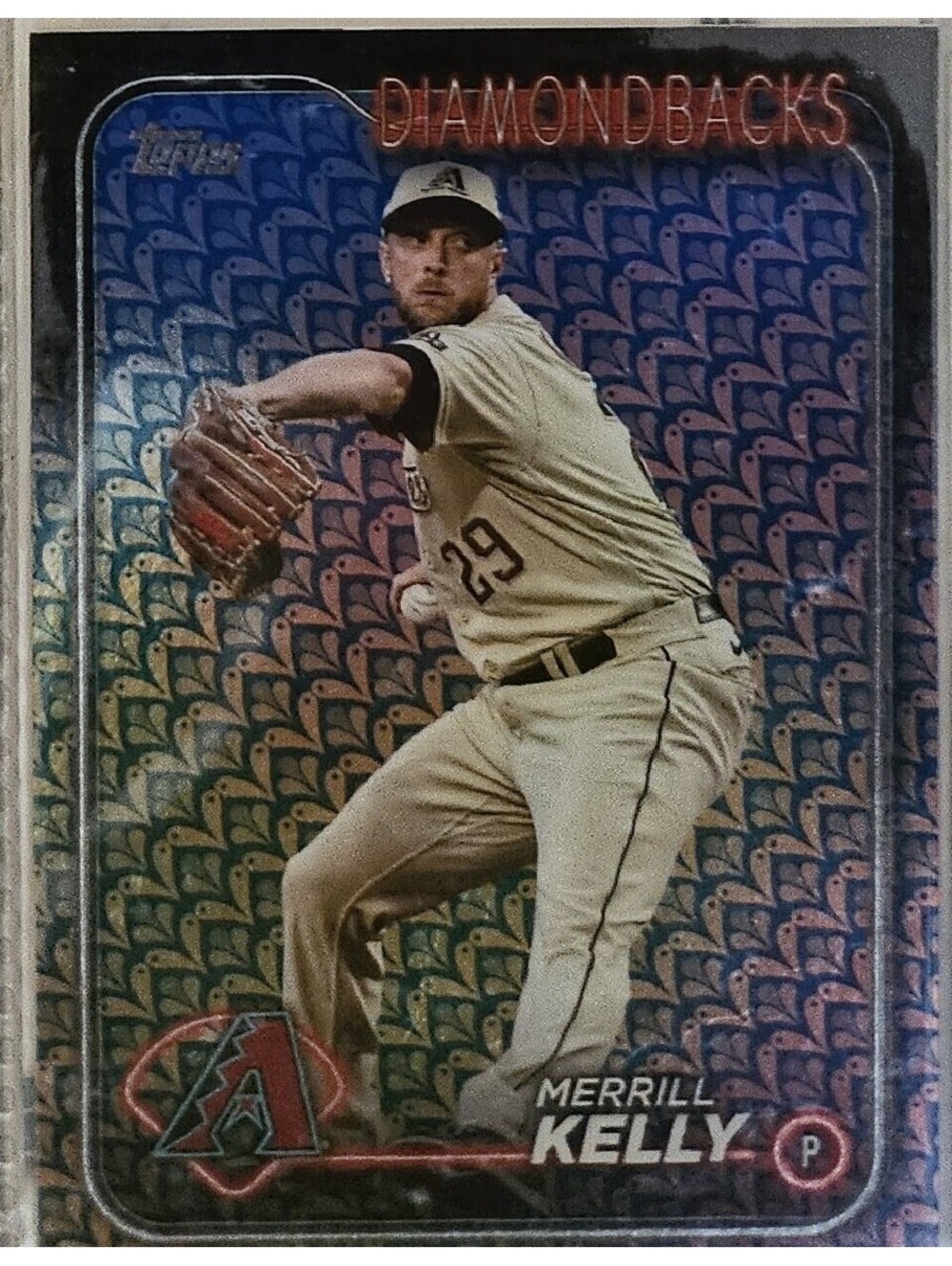 MERRILL KELLY TOPPS EASTER HOLIDAY PARALLEL ARIZONA DIAMONDBACKS #112 2024 24